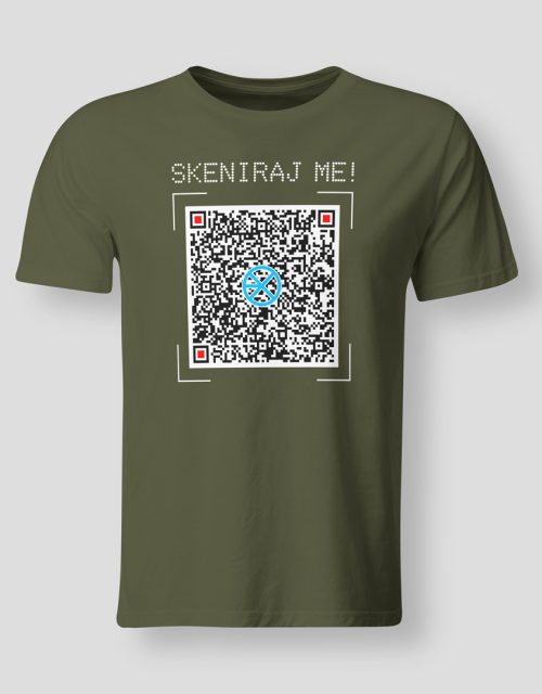 QR kod personalizirana muška/unisex majica